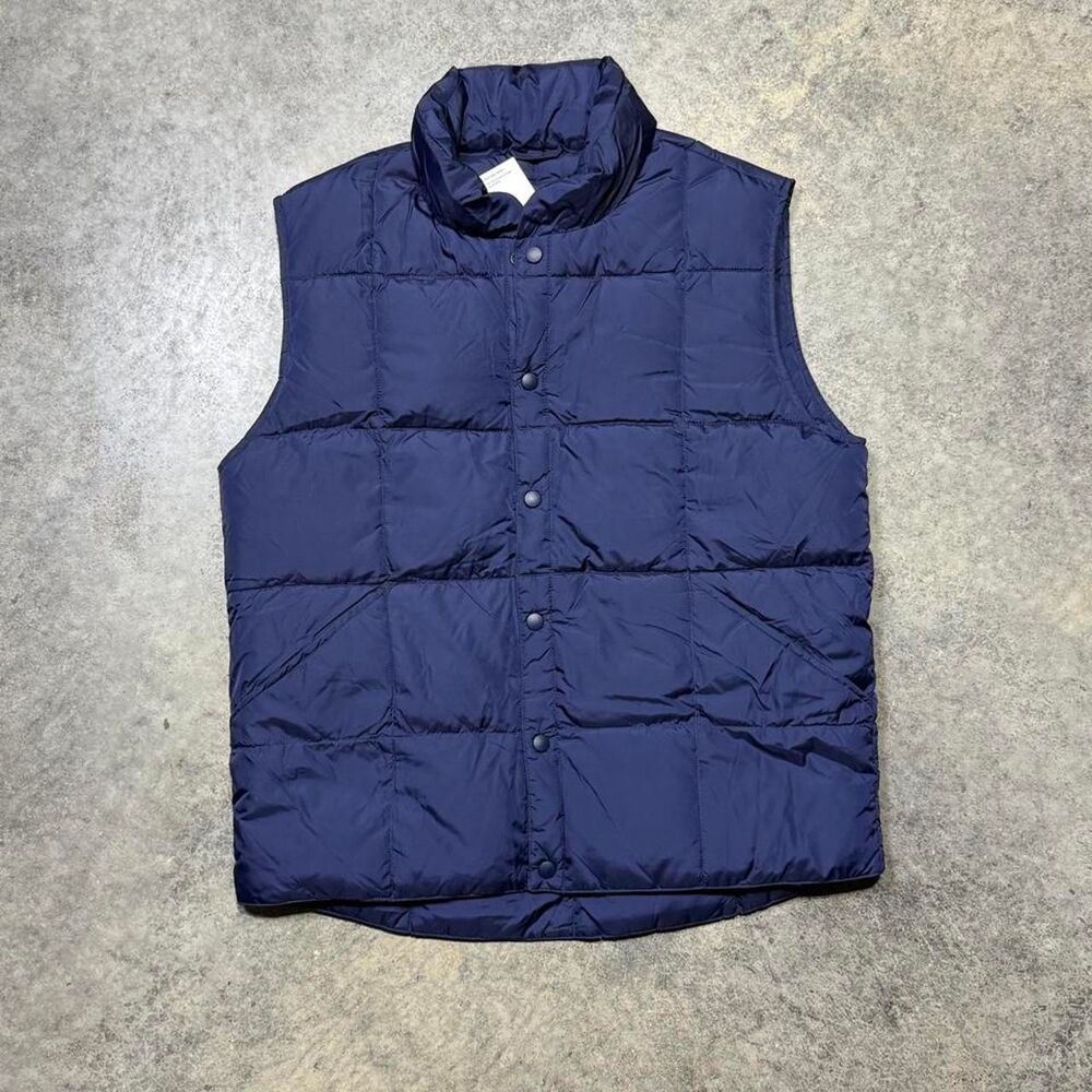 Lands-end Men's Navy and Blue Gilet